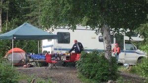 family camping in alaska