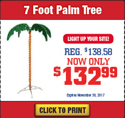 Wilkins RV Fall Sale Palm Tree