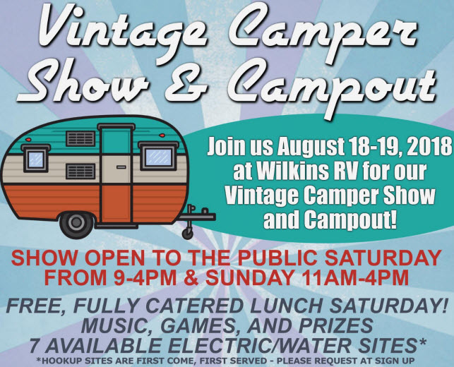 Vintage Camper RV Show Wilkins RV Churchville, NY