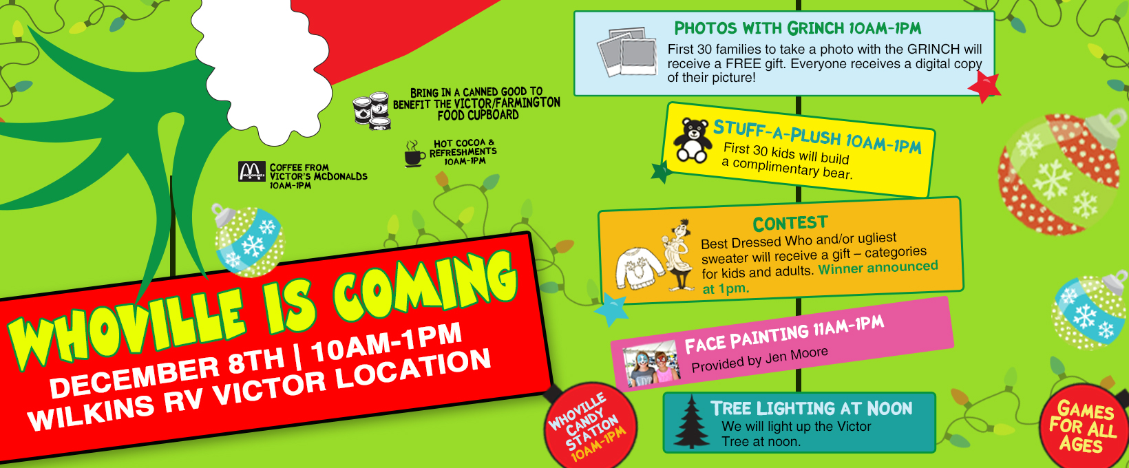 Wilkins Rv Whoville Event December 8th In Victor Ny