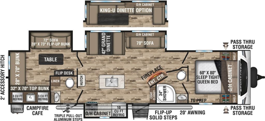 Venture RV SportTrek ST333VIK floor plan