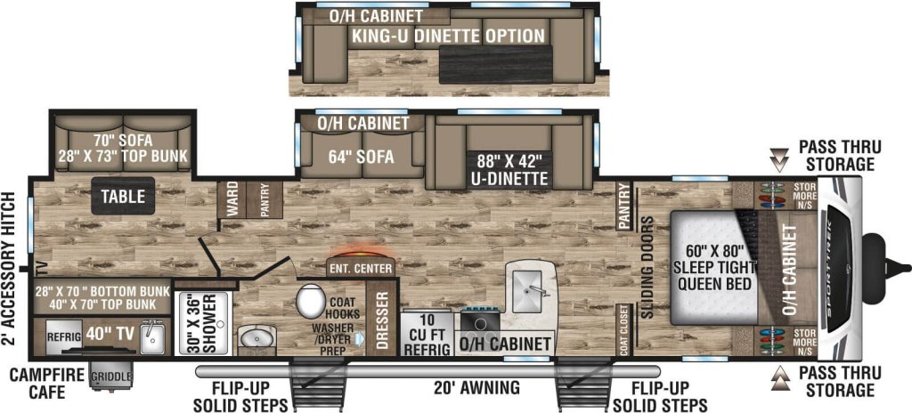 Venture RV SportTrek ST332VBH floor plan