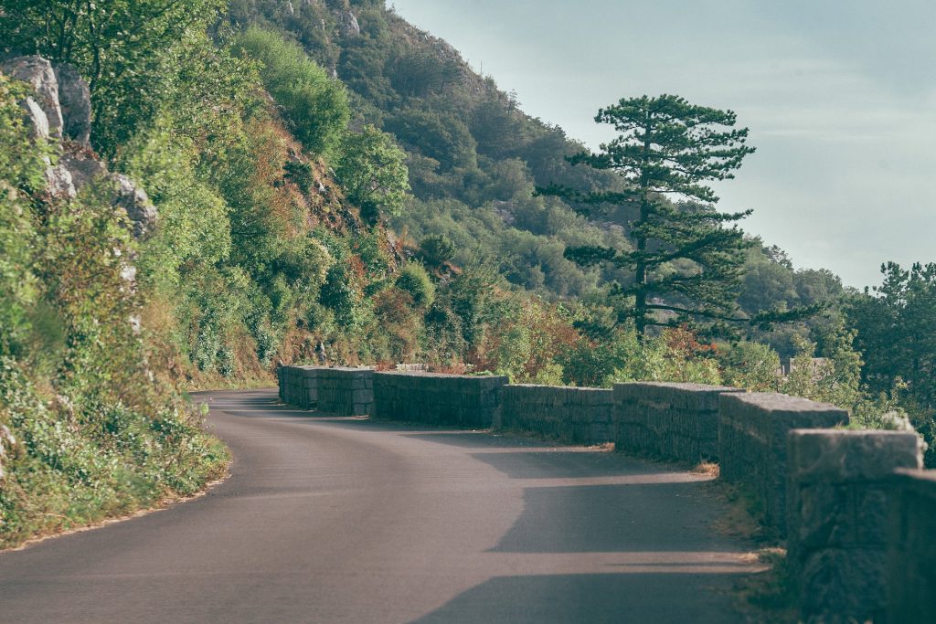 Scenic mountain road